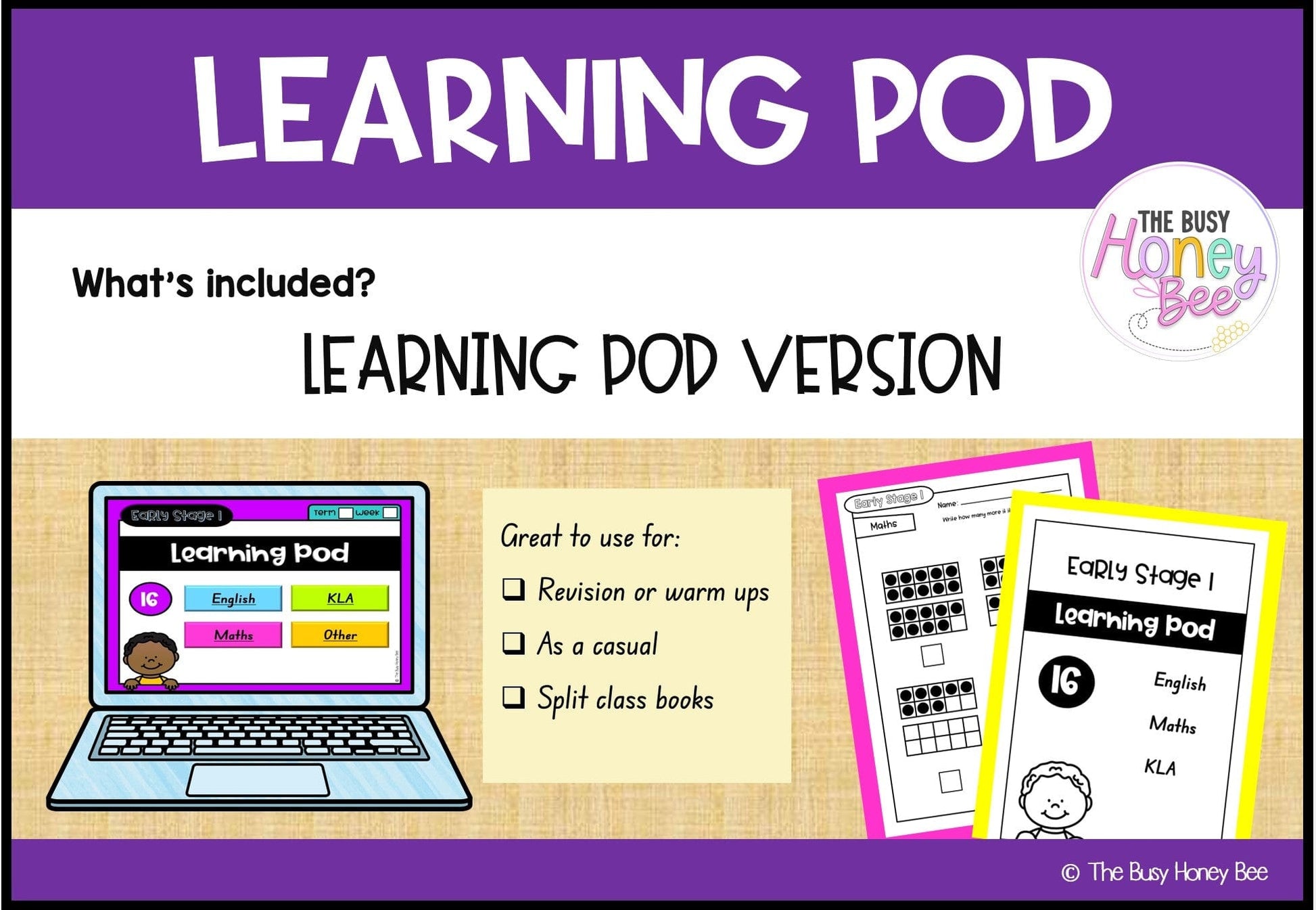 Early Stage 1 Homework/Learning Pod 16 - Homework | Casual Teaching