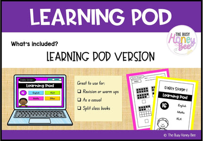 Early Stage 1 Homework/Learning Pod 16 - Homework | Casual Teaching