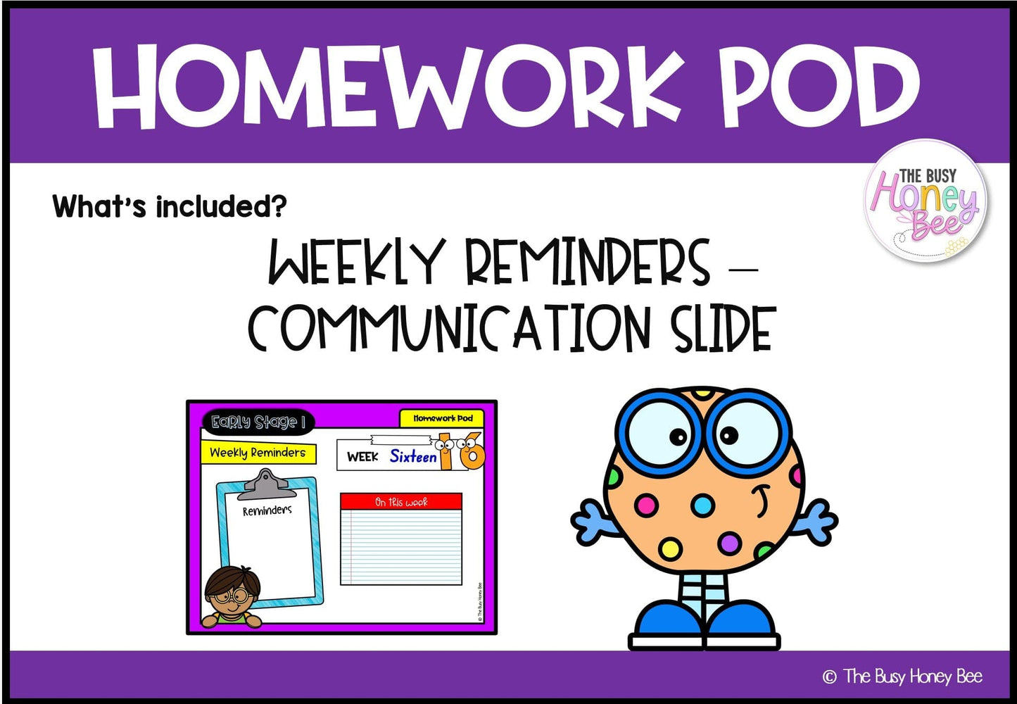 Early Stage 1 Homework/Learning Pod 16 - Homework | Casual Teaching