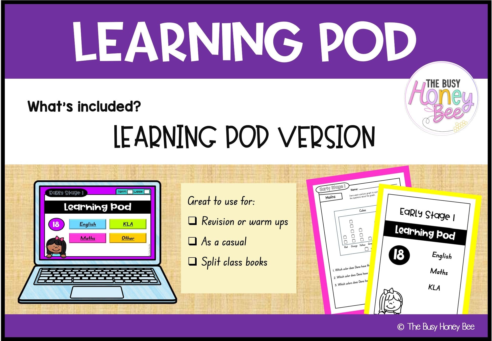 Early Stage 1 Homework/Learning Pod 18 - Homework | Casual Teaching