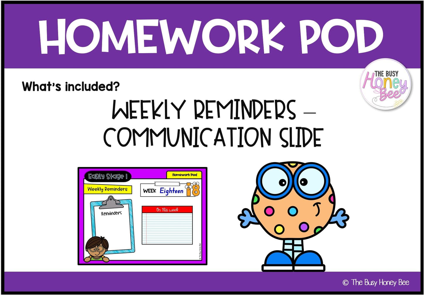 Early Stage 1 Homework/Learning Pod 18 - Homework | Casual Teaching