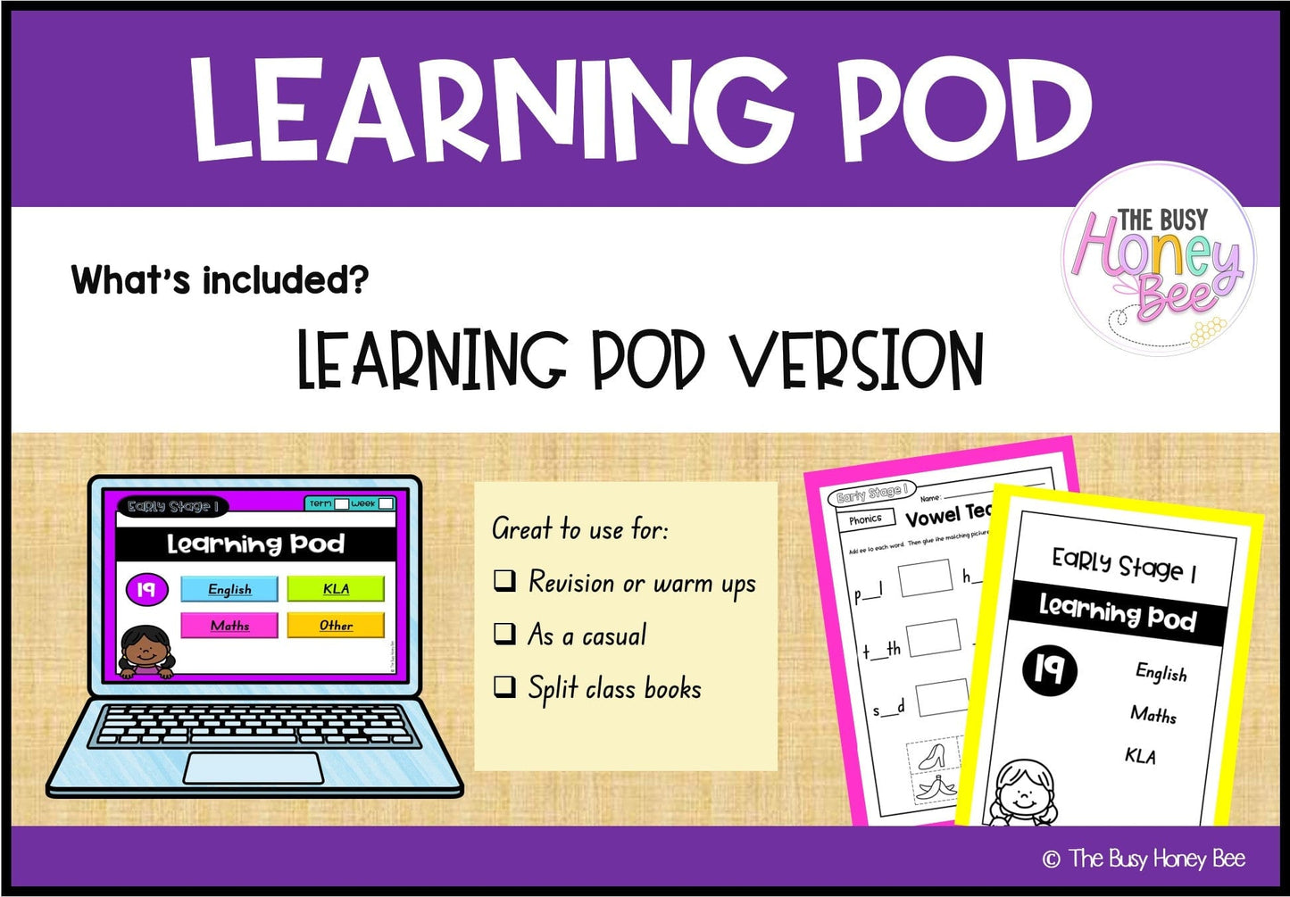 Early Stage 1 Homework/Learning Pod 19 - Homework | Casual Teaching