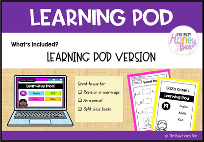 Early Stage 1 Homework/Learning Pod 19 - Homework | Casual Teaching
