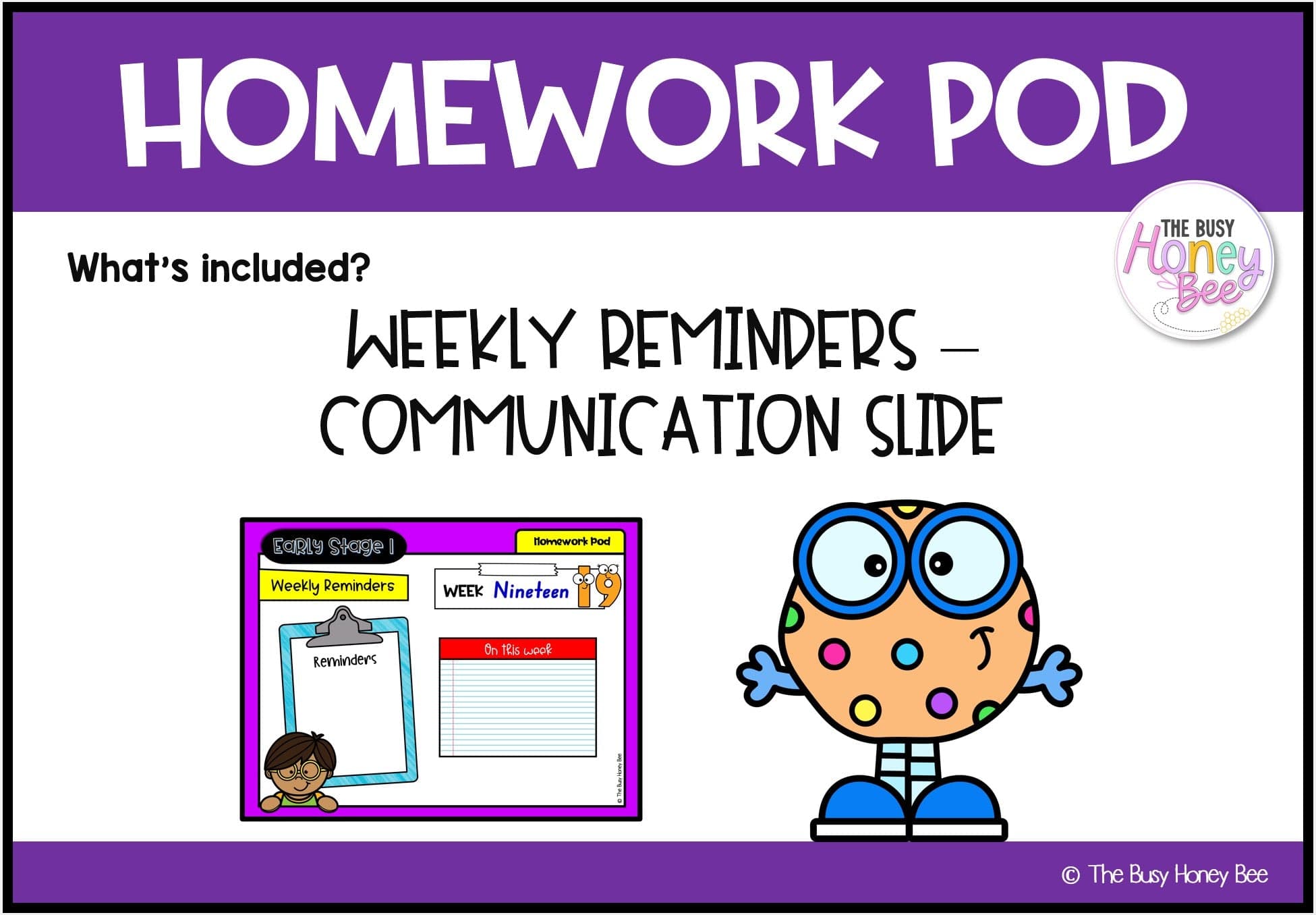 Early Stage 1 Homework/Learning Pod 19 - Homework | Casual Teaching