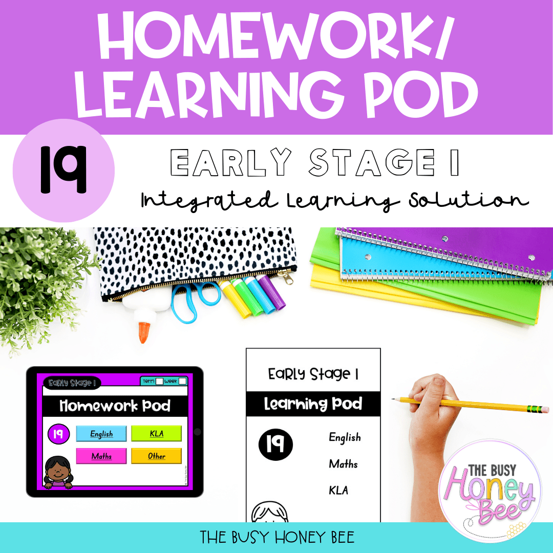 Early Stage 1 Homework/Learning Pod 19 - Homework | Casual Teaching