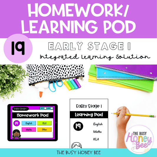 Early Stage 1 Homework/Learning Pod 19 - Homework | Casual Teaching