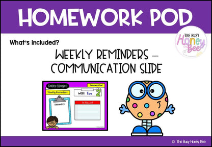 Early Stage 1 Homework/Learning Pod 2 - Homework | Casual Teaching
