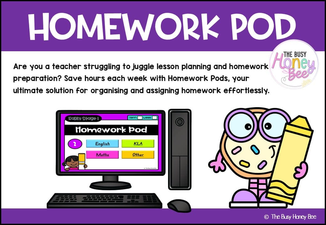 Early Stage 1 Homework/Learning Pod 2 - Homework | Casual Teaching