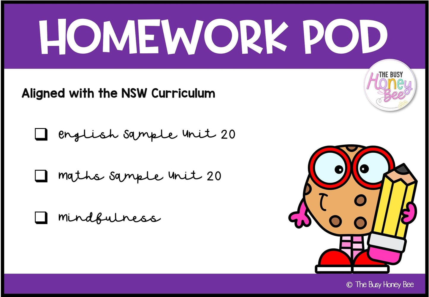 Early Stage 1 Homework/Learning Pod 20 - Homework | Casual Teaching