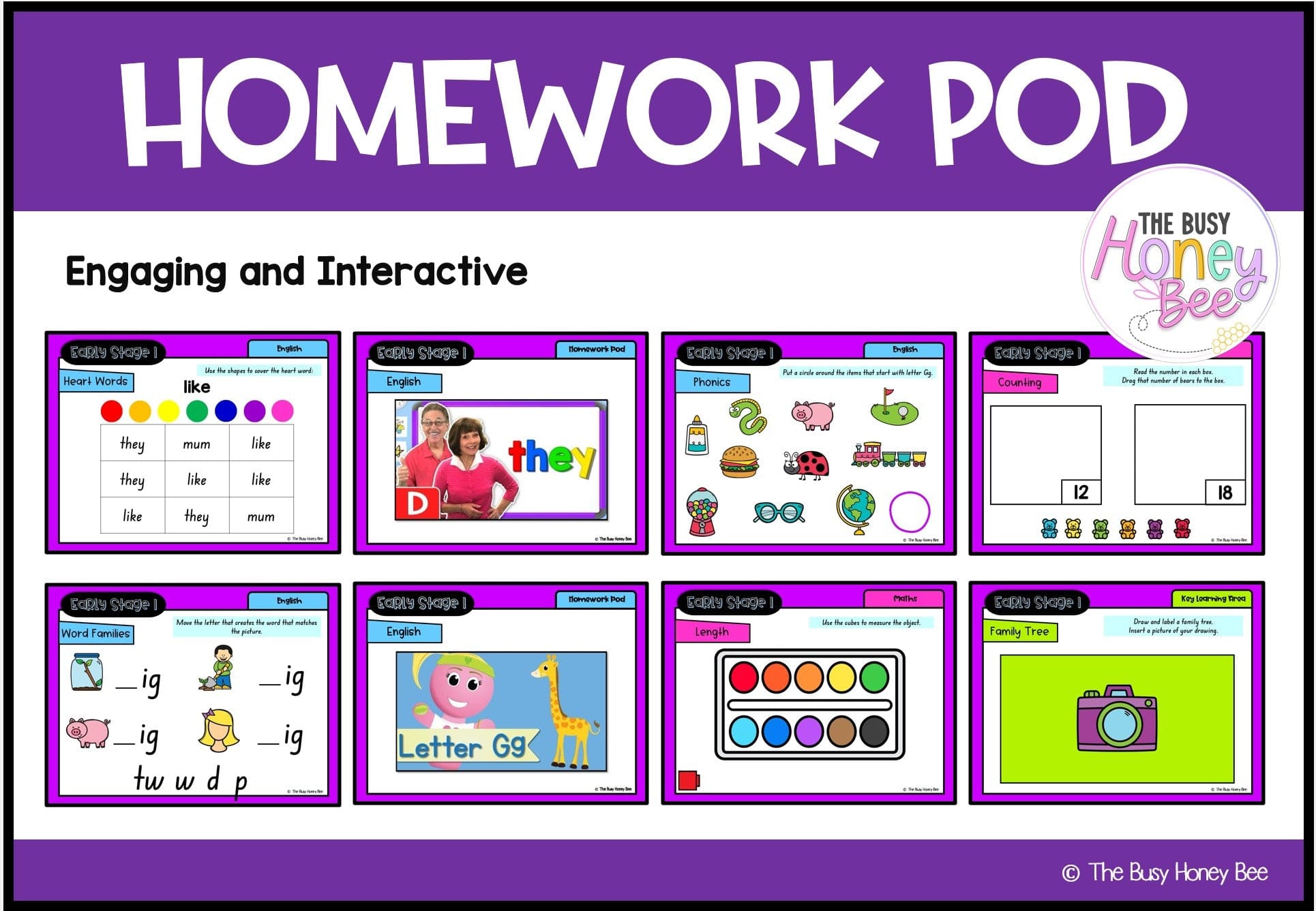 Early Stage 1 Homework/Learning Pod 3 - Homework | Casual Teaching
