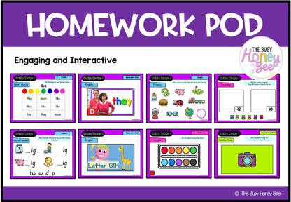 Early Stage 1 Homework/Learning Pod 3 - Homework | Casual Teaching