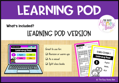 Early Stage 1 Homework/Learning Pod 3 - Homework | Casual Teaching