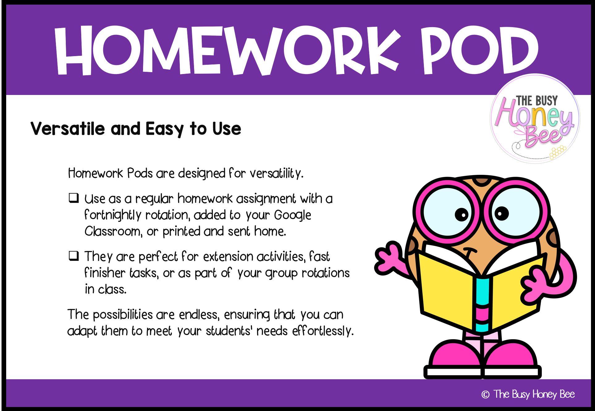 Early Stage 1 Homework/Learning Pod 4 - Homework | Casual Teaching