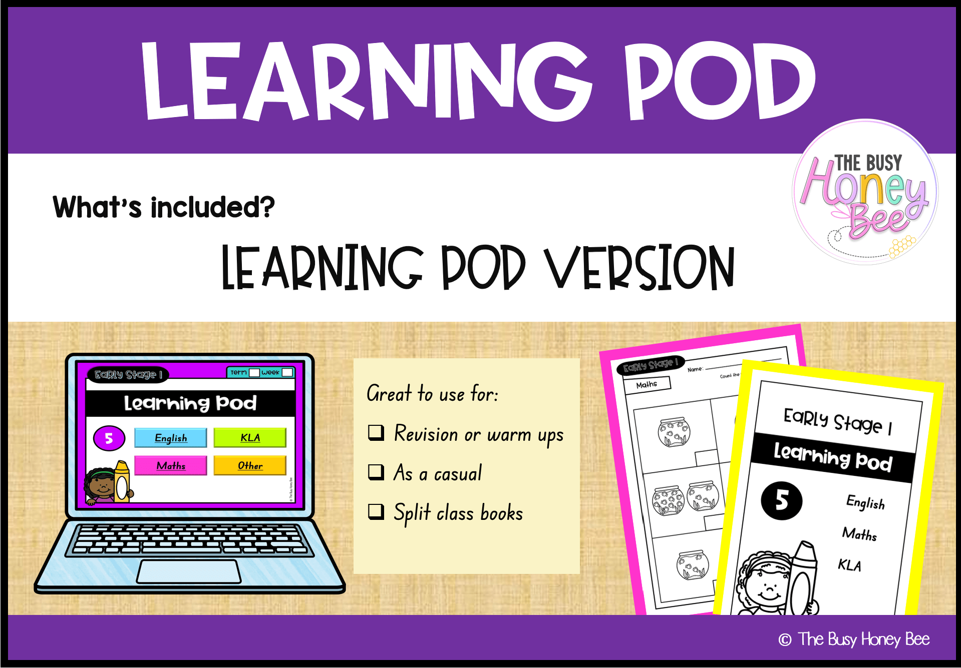 Early Stage 1 Homework/Learning Pod 5 - Homework | Casual Teaching
