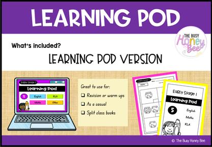 Early Stage 1 Homework/Learning Pod 5 - Homework | Casual Teaching