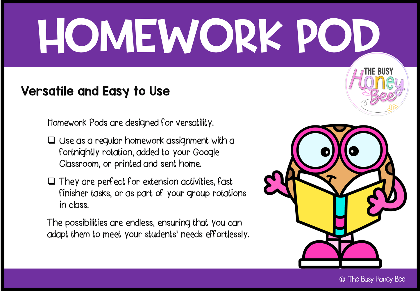 Early Stage 1 Homework/Learning Pod 5 - Homework | Casual Teaching