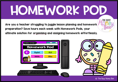 Early Stage 1 Homework/Learning Pod 5 - Homework | Casual Teaching