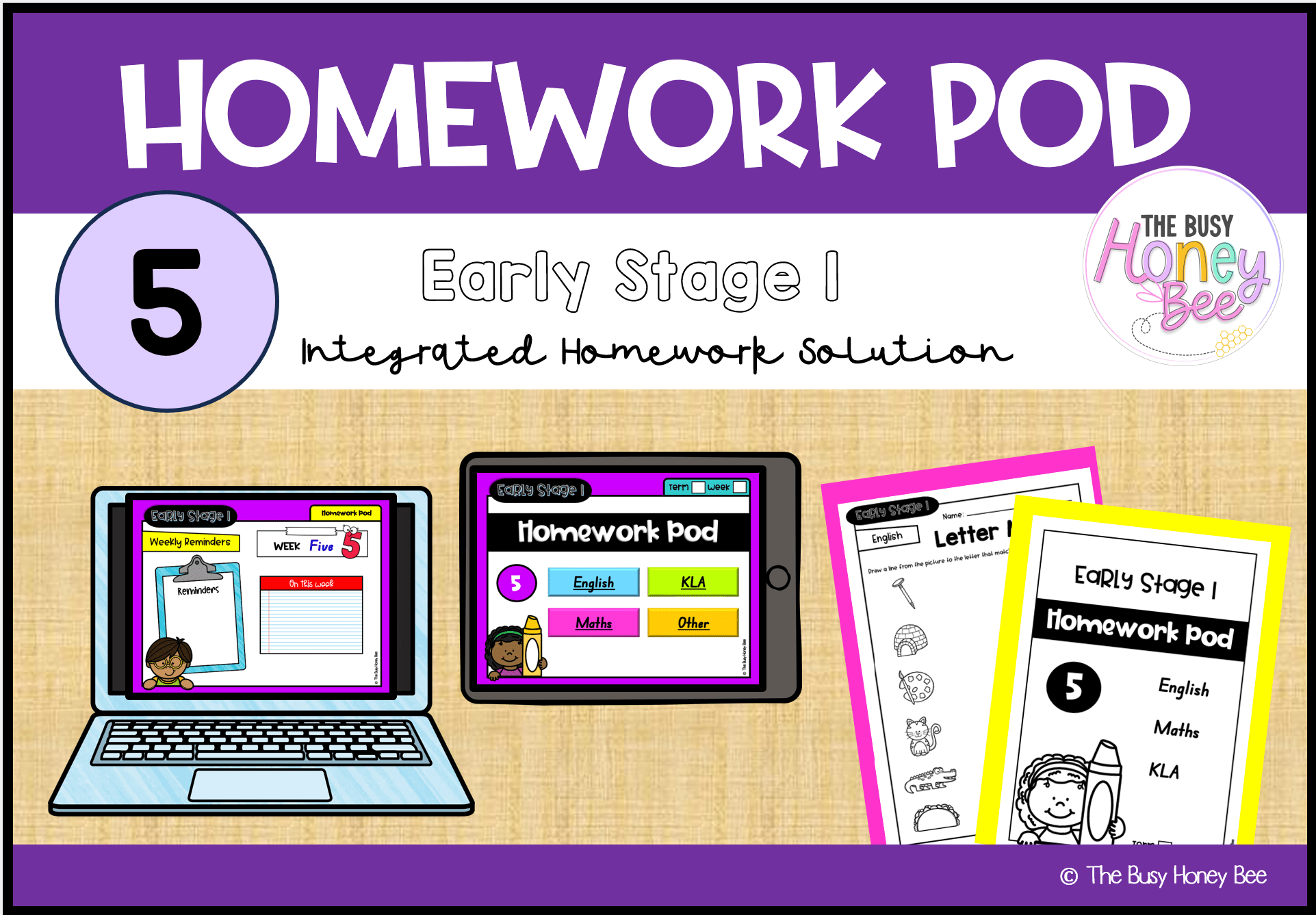 Early Stage 1 Homework/Learning Pod 5 - Homework | Casual Teaching