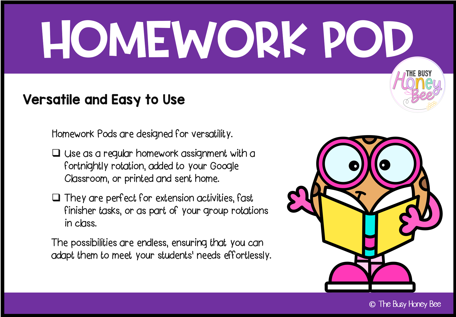 Early Stage 1 Homework/Learning Pod 6 - Homework | Casual Teaching