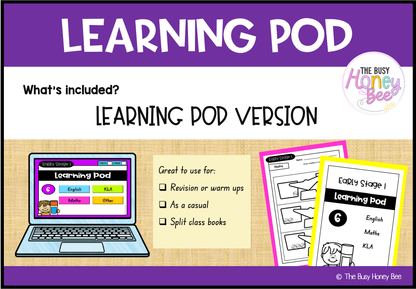 Early Stage 1 Homework/Learning Pod 6 - Homework | Casual Teaching