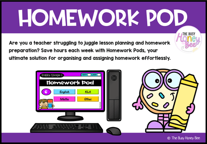 Early Stage 1 Homework/Learning Pod 6 - Homework | Casual Teaching
