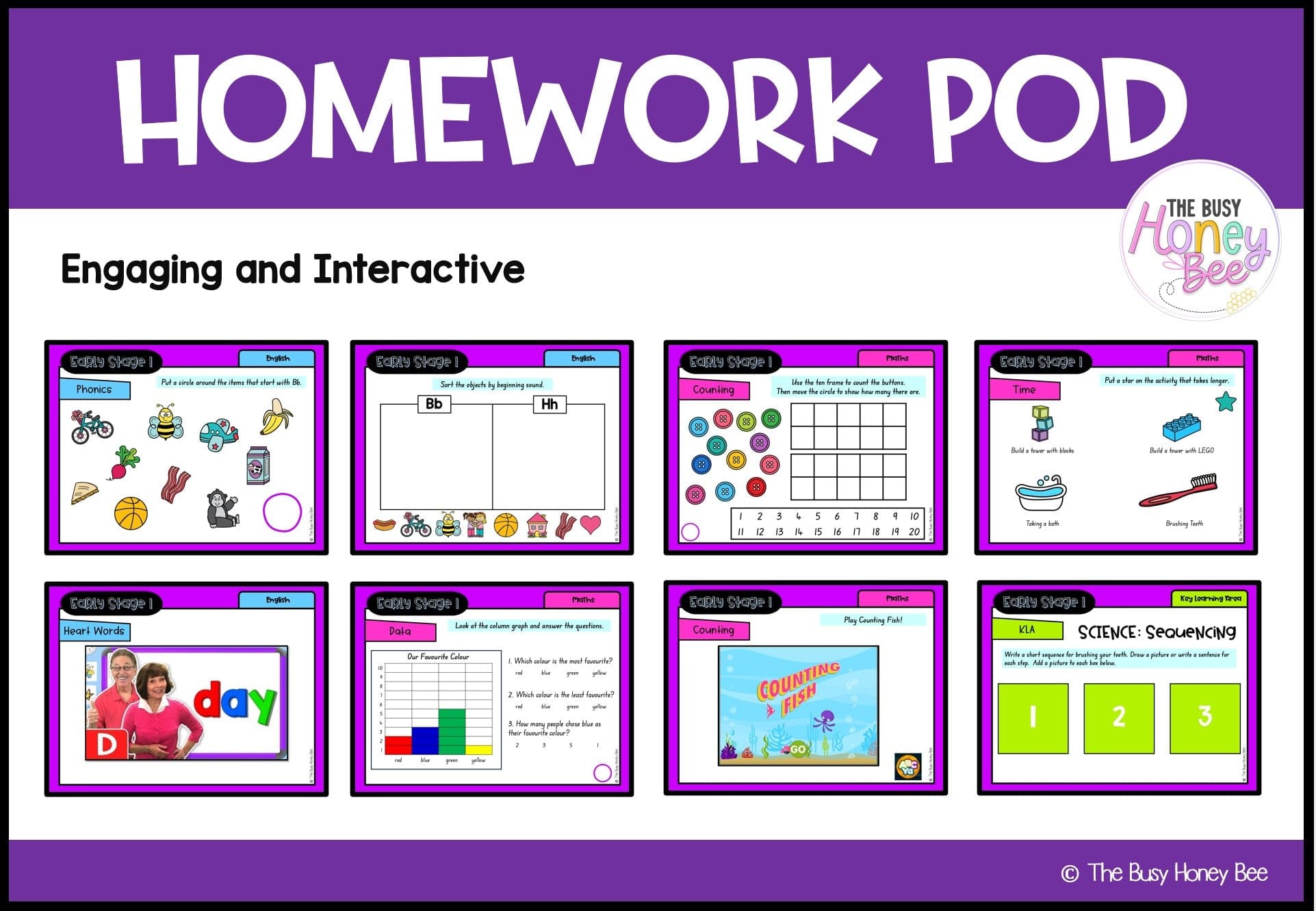 Early Stage 1 Homework/Learning Pod 7 - Homework | Casual Teaching
