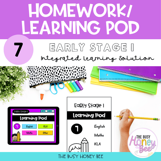 Early Stage 1 Homework/Learning Pod 7 - Homework | Casual Teaching