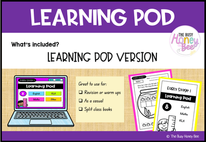 Early Stage 1 Homework/Learning Pod 8 - Homework | Casual Teaching