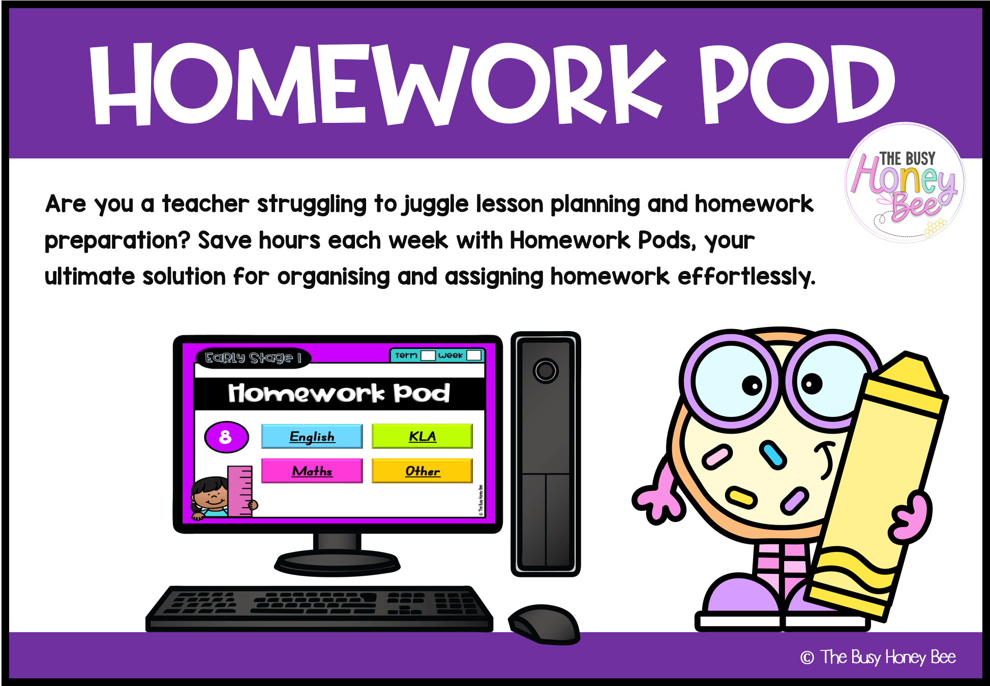 Early Stage 1 Homework/Learning Pod 8 - Homework | Casual Teaching