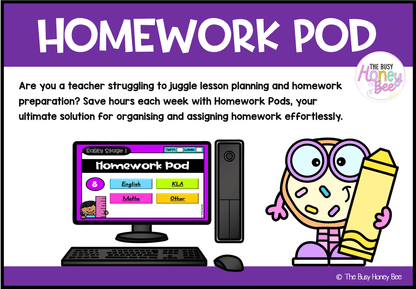 Early Stage 1 Homework/Learning Pod 8 - Homework | Casual Teaching