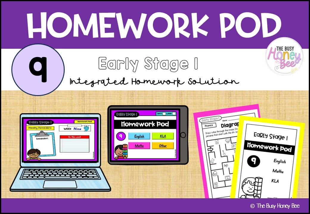 Early Stage 1 Homework/Learning Pod 9 - Homework | Casual Teaching