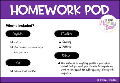Early Stage 1 Homework/Learning Pods Term 1 Mega Bundle - Homework | Casual Teaching