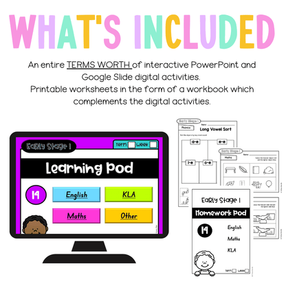 Early Stage 1 Homework/Learning Pods Term 3 Mega Bundle - Homework | Casual Teaching