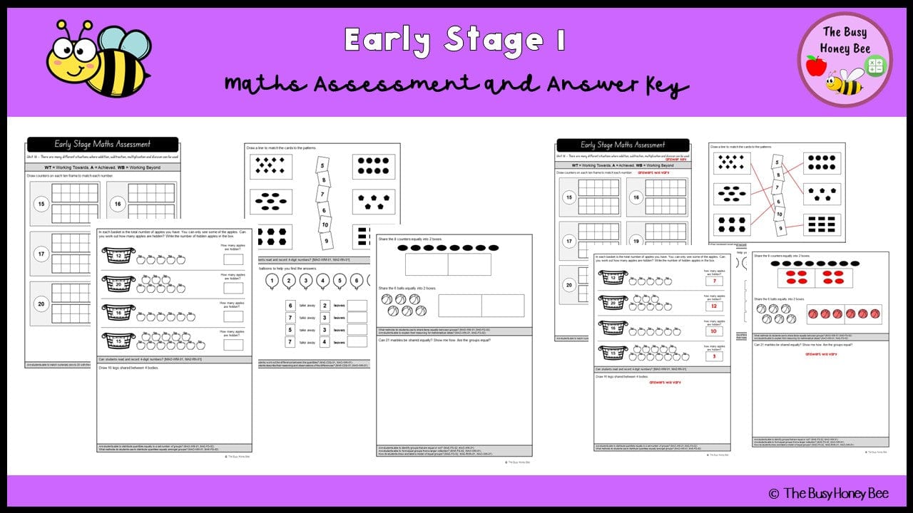 Early Stage 1 Maths Assessment 16 - Microsoft Word Document