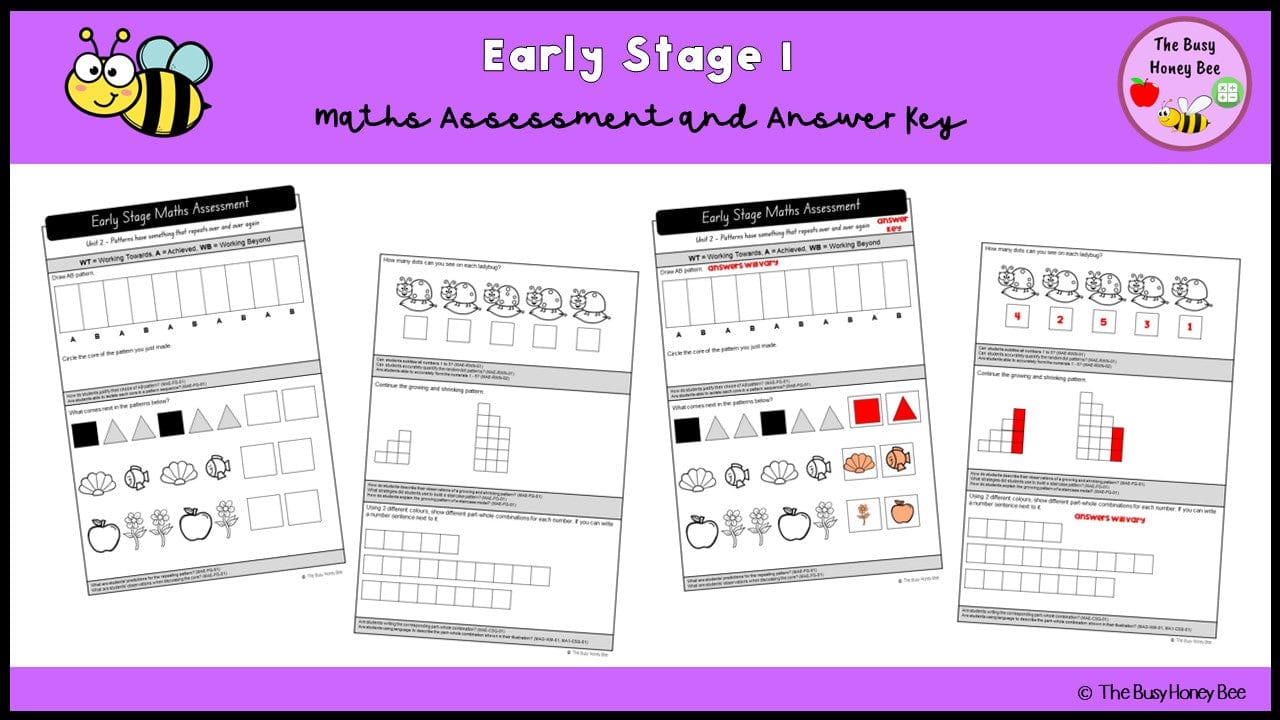 Early Stage 1 Maths Assessment 2 - Assessment