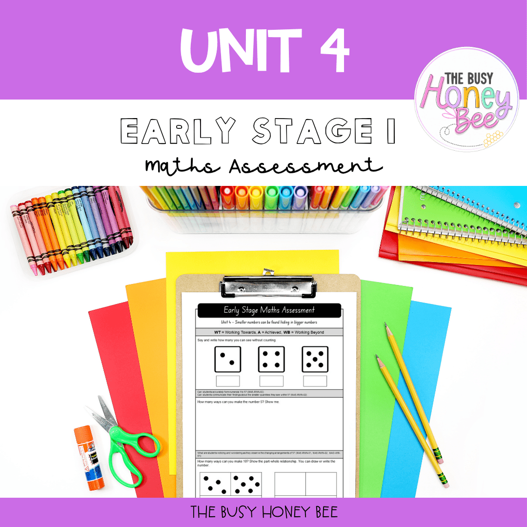 Early Stage 1 Maths Assessment 4 - Assessment