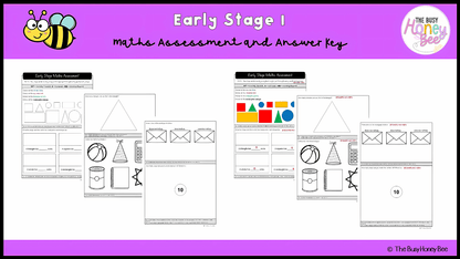 Early Stage 1 Maths Assessment 5 - Assessment