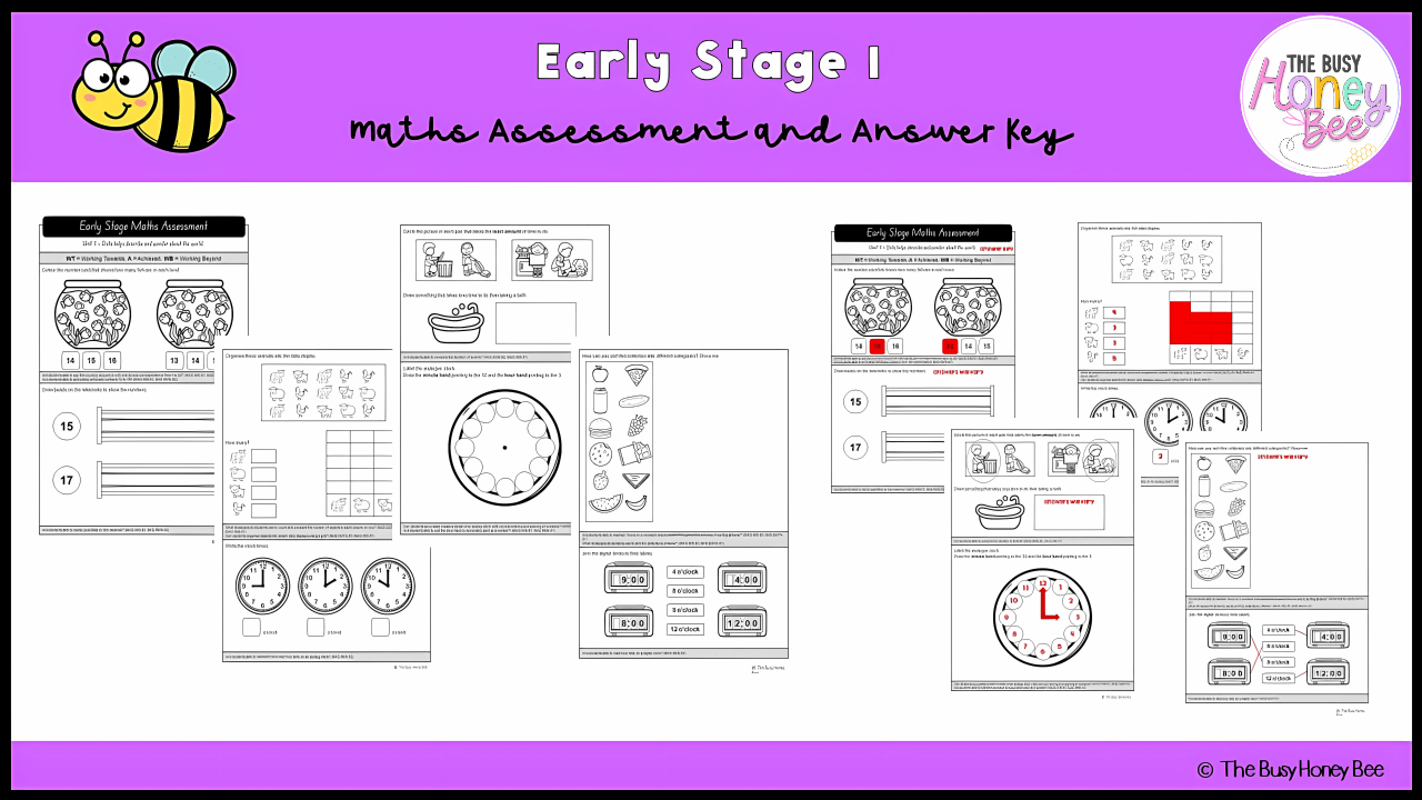 Early Stage 1 Maths Assessment 7 - Assessment