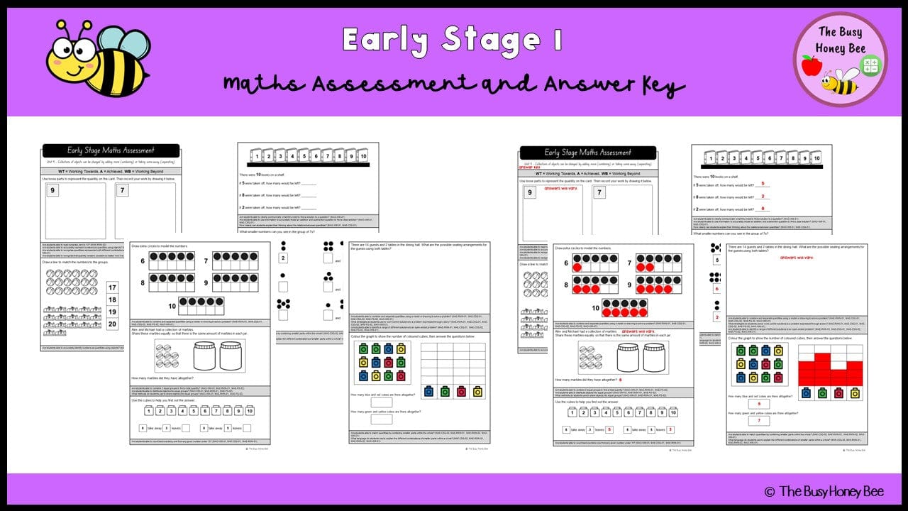 Early Stage 1 Maths Assessment 9 - Assessment