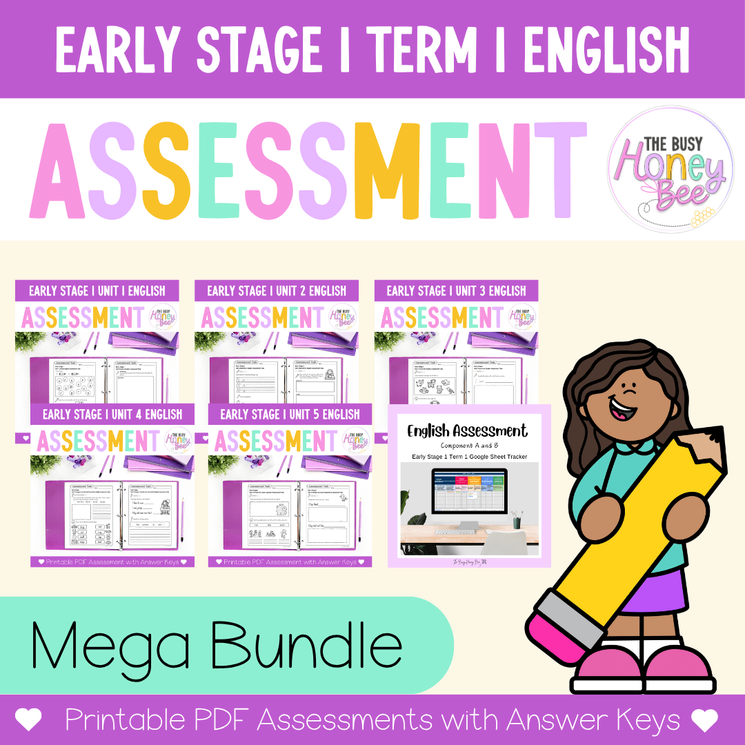 Early Stage 1 NSW English Assessment Term 1 Mega Bundle - Assessment