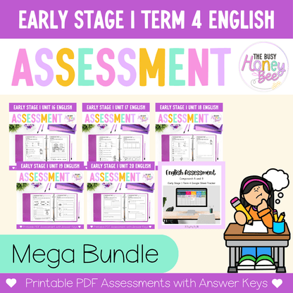 Early Stage 1 NSW English Assessment Term 4 Mega Bundle - Assessment