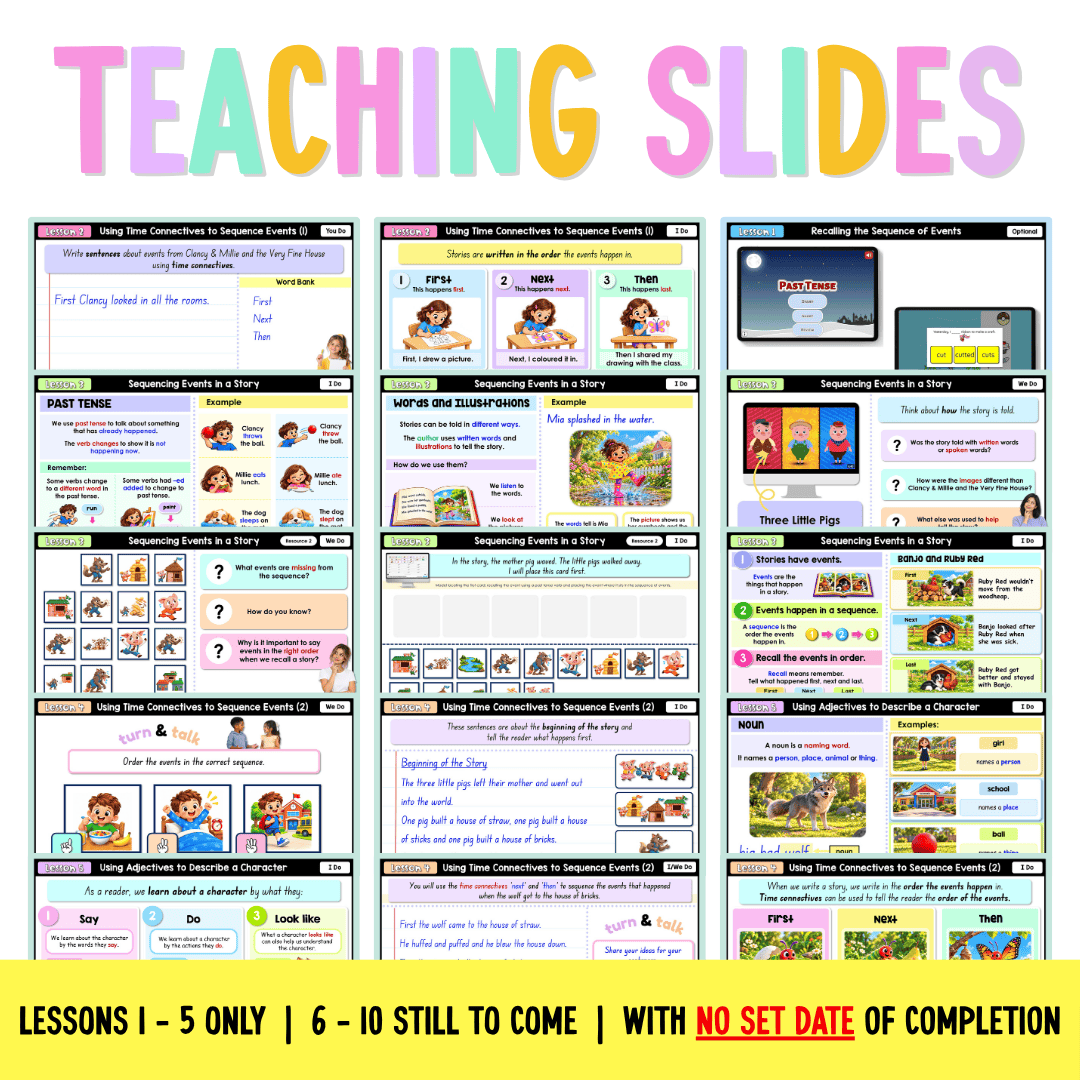 Early Stage 1 NSW English Teaching Slides UNIT 16 Clancy & Millie and the Very Fine House 2026 - Teaching Slides
