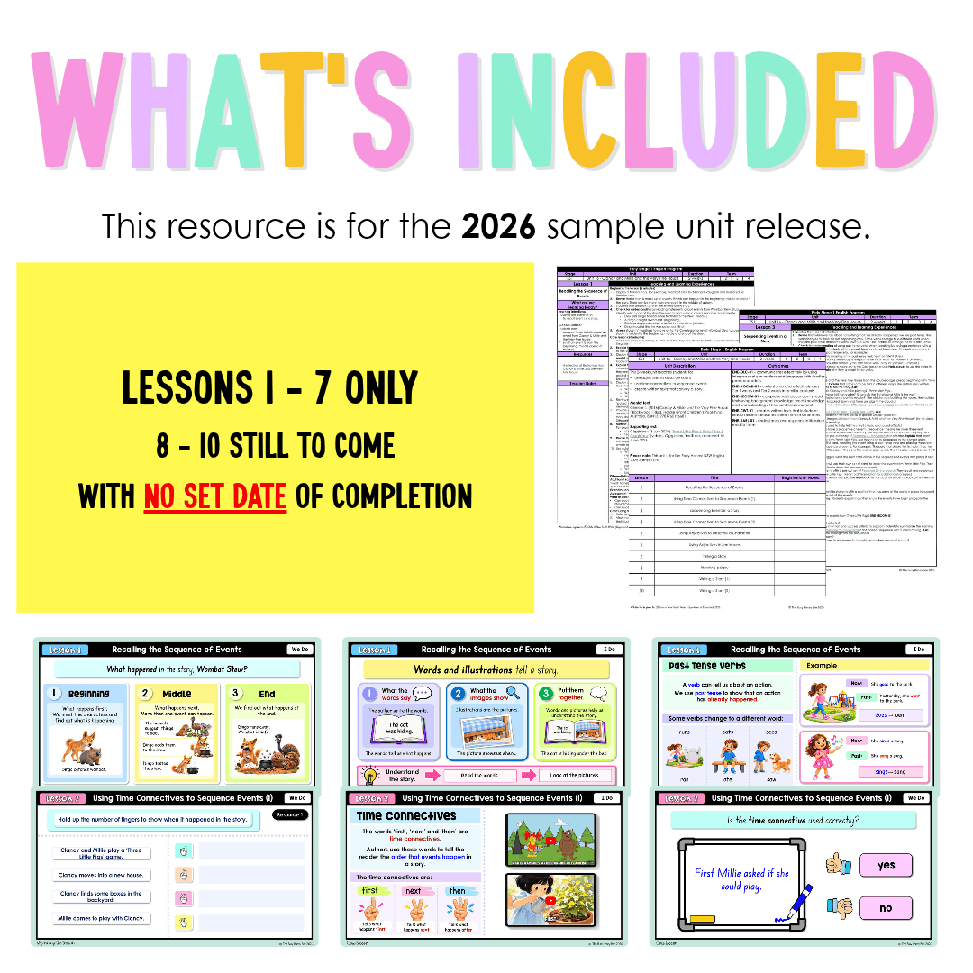Early Stage 1 NSW English Teaching Slides UNIT 16 Clancy & Millie and the Very Fine House 2026 - Teaching Slides