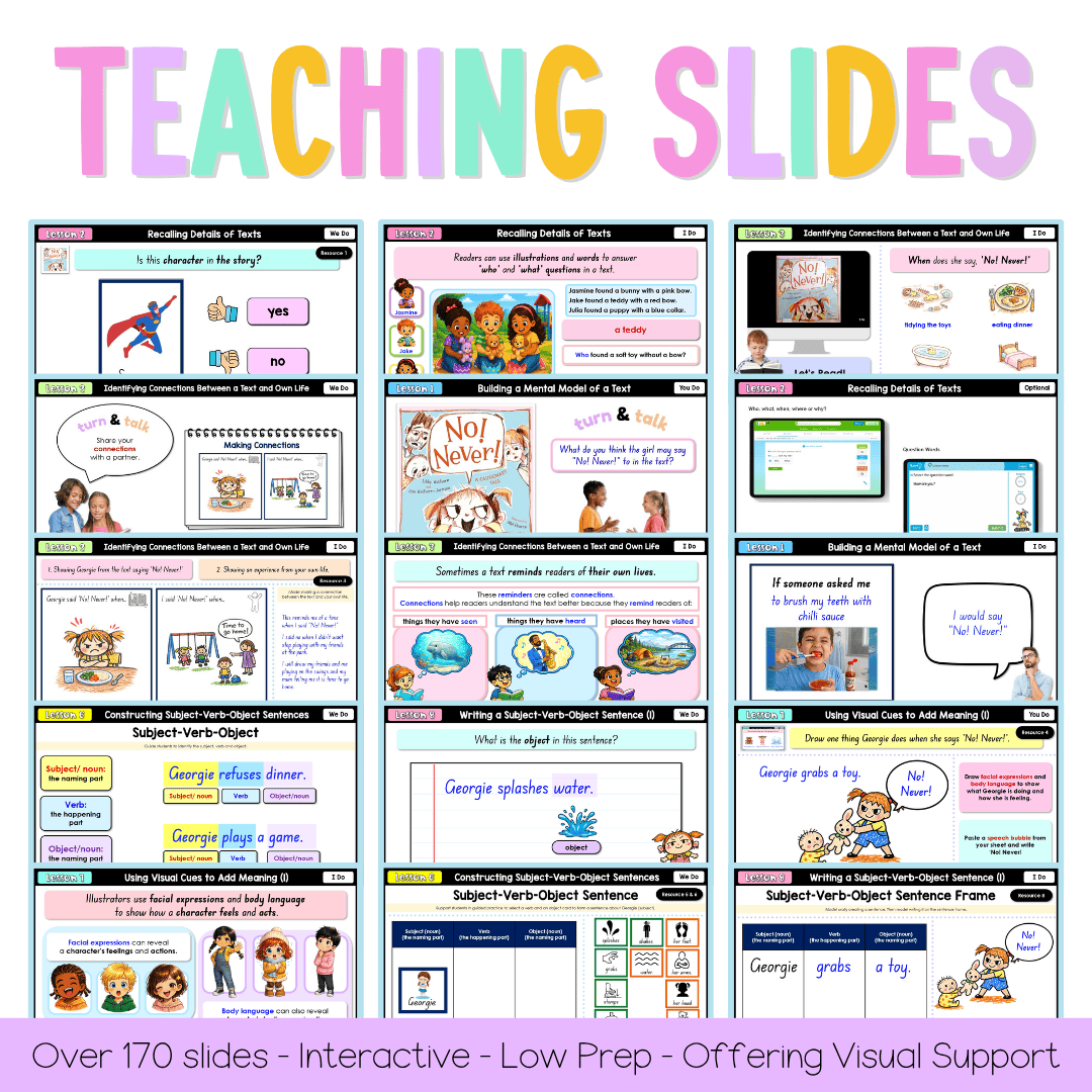 Early Stage 1 NSW English Teaching Slides UNIT 7 No! Never! A Cautionary Tale 2026 - Teaching Slides