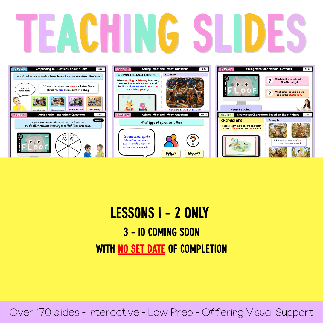 Early Stage 1 NSW English Teaching Slides UNIT 8 Floof 2026 - Teaching Slides