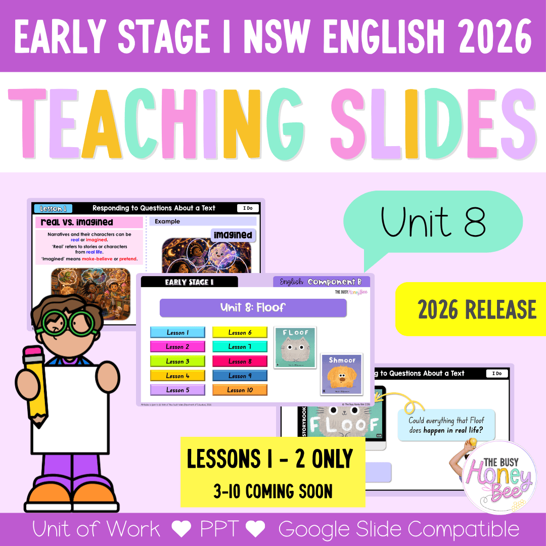 Early Stage 1 NSW English Teaching Slides UNIT 8 Floof 2026 - Teaching Slides