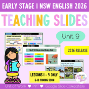 Early Stage 1 NSW English Teaching Slides UNIT 9 Banjo and Ruby Red 2026 - Teaching Slides
