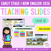 Early Stage 1 NSW English Teaching Slides UNIT 9 Banjo and Ruby Red 2026 - Teaching Slides