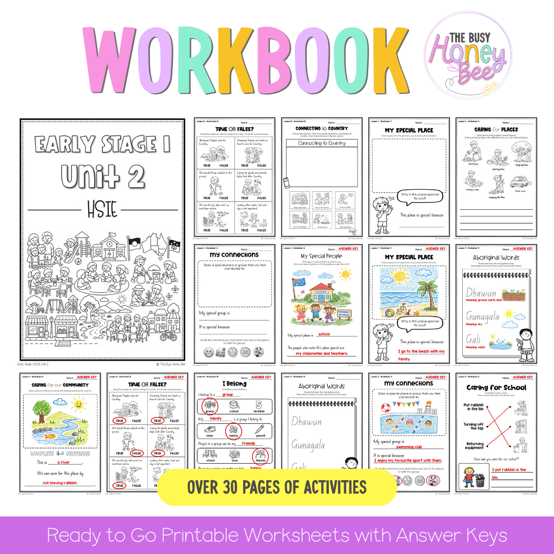 Early Stage 1 NSW HSIE Sample Unit 2 Teaching Pack - Teaching Bundle