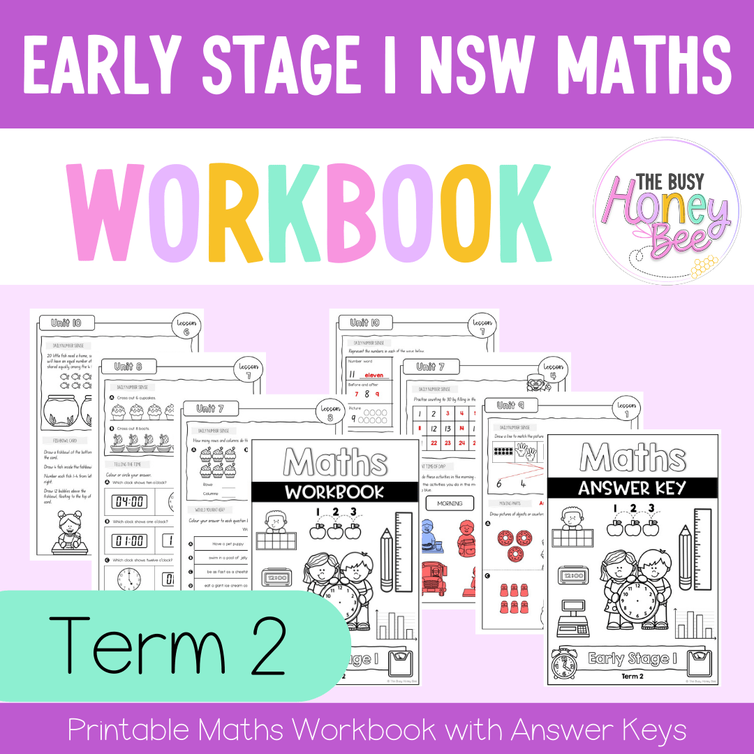 Early Stage 1 NSW Maths Workbook Term 2 -